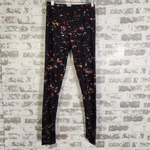 Athleisure Yoga Pants Leggings‎  Stretch Active Abstract Colorful Print Women XS